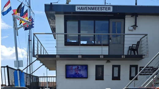 De oploopbrug bij Watersportvereniging Yerseke.