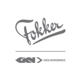 Het logo van luchtvaartbedrijf Fokker.